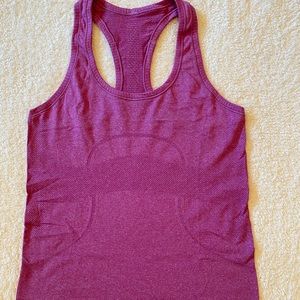 Lululemon Swiftly Racerback Tank Top Womens size 6 in Heathered Ultraviolet
